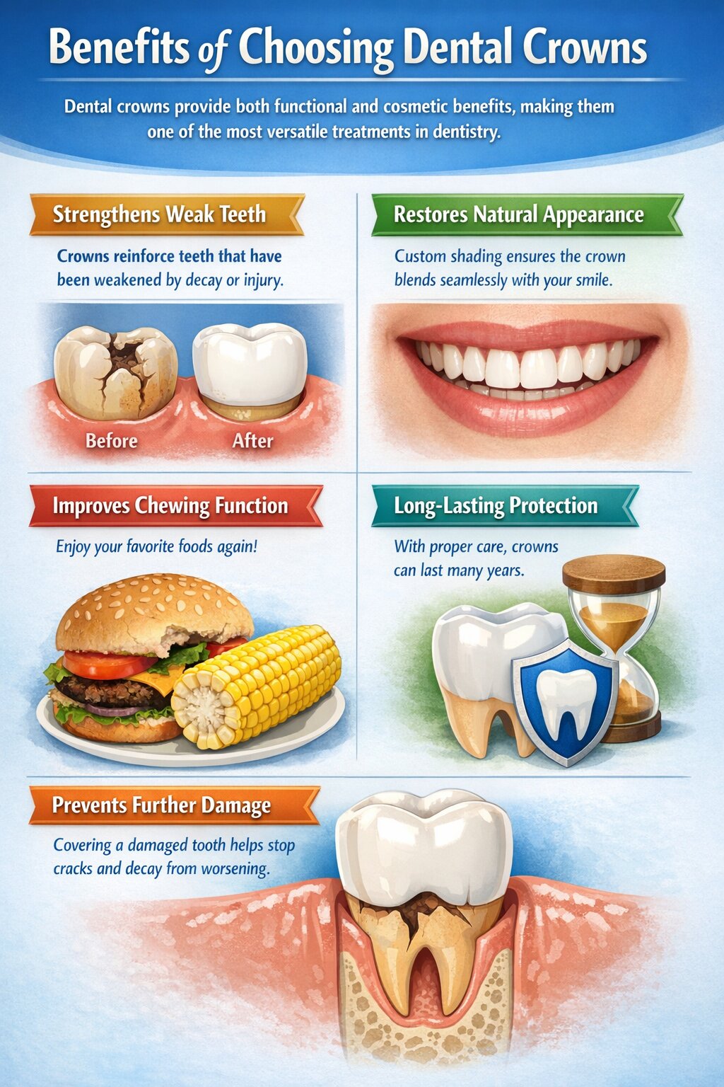 Benefits of Choosing Dental Crowns